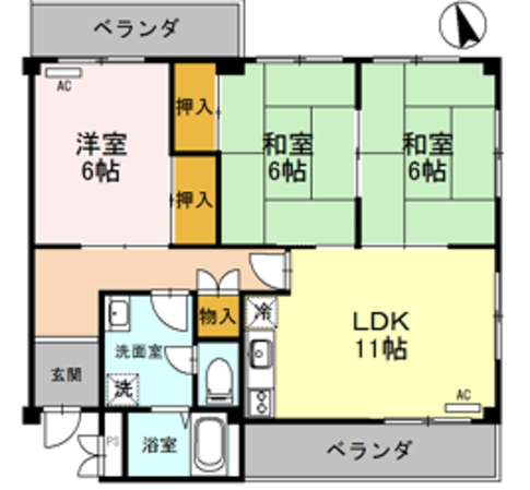 メゾン嵐山の物件間取画像